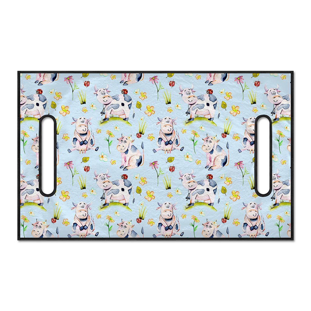 Watercolor Cartoon Cow Pattern Print Golf Cart Seat Cover