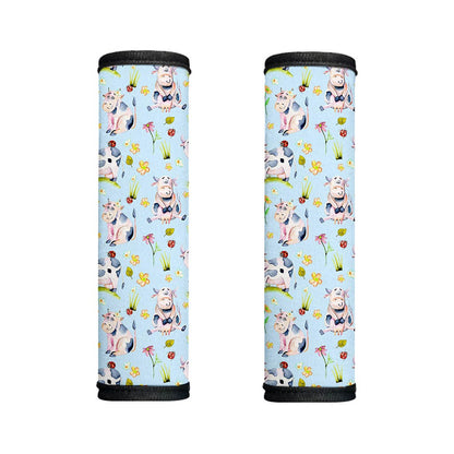 Watercolor Cartoon Cow Pattern Print Handle Covers