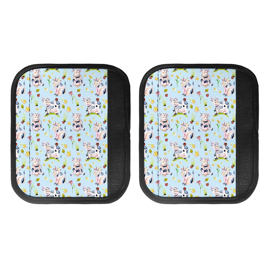 Watercolor Cartoon Cow Pattern Print Handle Covers