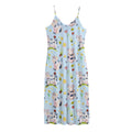 Watercolor Cartoon Cow Pattern Print Jersey Midi Cami Dress