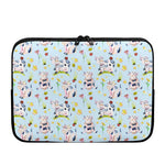 Watercolor Cartoon Cow Pattern Print Laptop Sleeve