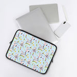 Watercolor Cartoon Cow Pattern Print Laptop Sleeve