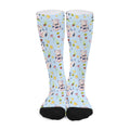Watercolor Cartoon Cow Pattern Print Long Socks