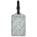 Watercolor Cartoon Cow Pattern Print Luggage Tag