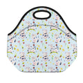 Watercolor Cartoon Cow Pattern Print Neoprene Lunch Bag