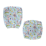 Watercolor Cartoon Cow Pattern Print Office Chair Cover