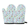 Watercolor Cartoon Cow Pattern Print Oven Mitts