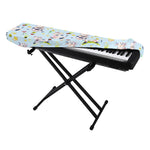 Watercolor Cartoon Cow Pattern Print Piano Keyboard Cover