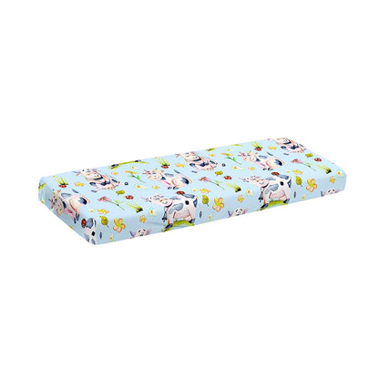 Watercolor Cartoon Cow Pattern Print Piano Keyboard Cover