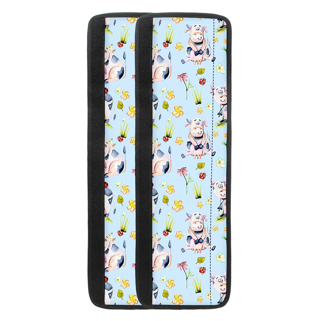 Watercolor Cartoon Cow Pattern Print Refrigerator Handle Covers