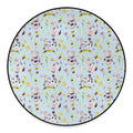 Watercolor Cartoon Cow Pattern Print Round Floor Mat