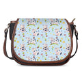 Watercolor Cartoon Cow Pattern Print Saddle Bag