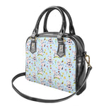 Watercolor Cartoon Cow Pattern Print Shoulder Handbag