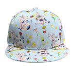 Watercolor Cartoon Cow Pattern Print Snapback Cap