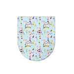 Watercolor Cartoon Cow Pattern Print Toilet Lid Cover