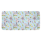 Watercolor Cartoon Cow Pattern Print Towel