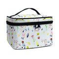 Watercolor Cartoon Cow Pattern Print Travel Makeup Bag