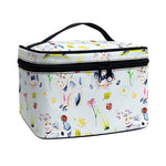 Watercolor Cartoon Cow Pattern Print Travel Makeup Bag