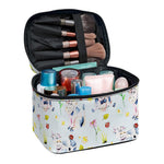 Watercolor Cartoon Cow Pattern Print Travel Makeup Bag
