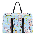 Watercolor Cartoon Cow Pattern Print Utility Tote Bag