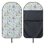 Watercolor Cartoon Cow Pattern Print Waterproof Car Seat Cover