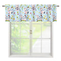 Watercolor Cartoon Cow Pattern Print Window Valance
