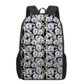 Watercolor Cattleya Pattern Print 17 Inch Backpack