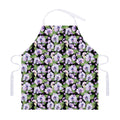 Watercolor Cattleya Pattern Print Adjustable Apron