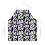 Watercolor Cattleya Pattern Print Adjustable Apron