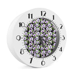 Watercolor Cattleya Pattern Print Alarm Clock