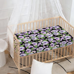 Watercolor Cattleya Pattern Print Baby Crib Sheet