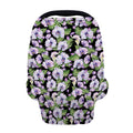 Watercolor Cattleya Pattern Print Baby Seat Cover