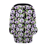 Watercolor Cattleya Pattern Print Baby Seat Cover