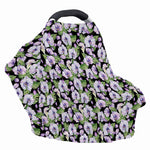 Watercolor Cattleya Pattern Print Baby Seat Cover
