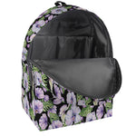 Watercolor Cattleya Pattern Print Backpack