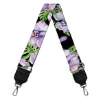 Watercolor Cattleya Pattern Print Bag Strap