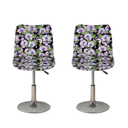Watercolor Cattleya Pattern Print Bar Stool Covers