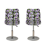Watercolor Cattleya Pattern Print Bar Stool Covers