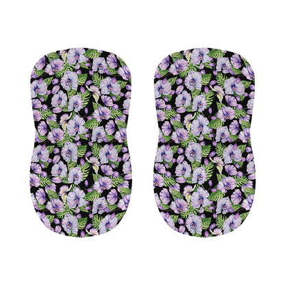 Watercolor Cattleya Pattern Print Bar Stool Covers