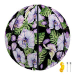 Watercolor Cattleya Pattern Print Basketball