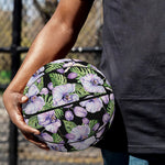Watercolor Cattleya Pattern Print Basketball