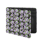 Watercolor Cattleya Pattern Print Bifold Wallet