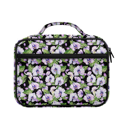 Watercolor Cattleya Pattern Print Briefcase Bible Bag
