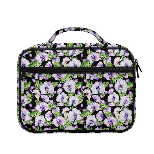 Watercolor Cattleya Pattern Print Briefcase Bible Bag