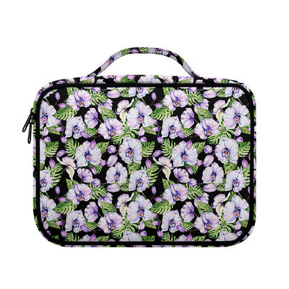 Watercolor Cattleya Pattern Print Briefcase Bible Bag