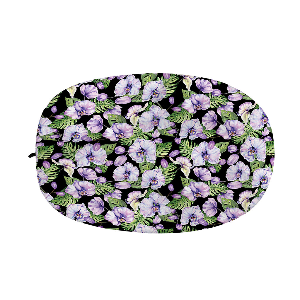 Watercolor Cattleya Pattern Print Car Side Mirror Covers