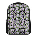 Watercolor Cattleya Pattern Print Casual Backpack