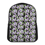 Watercolor Cattleya Pattern Print Casual Backpack