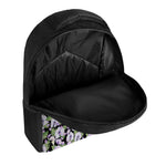 Watercolor Cattleya Pattern Print Casual Backpack