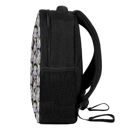 Watercolor Cattleya Pattern Print Casual Backpack